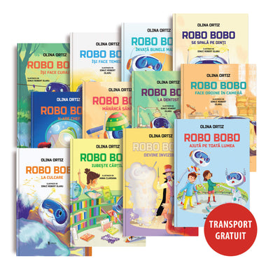 Pachet Robo Bobo - 12 vol. (1-12)  din colectia Autor Olina Ortiz - Editura Univers®