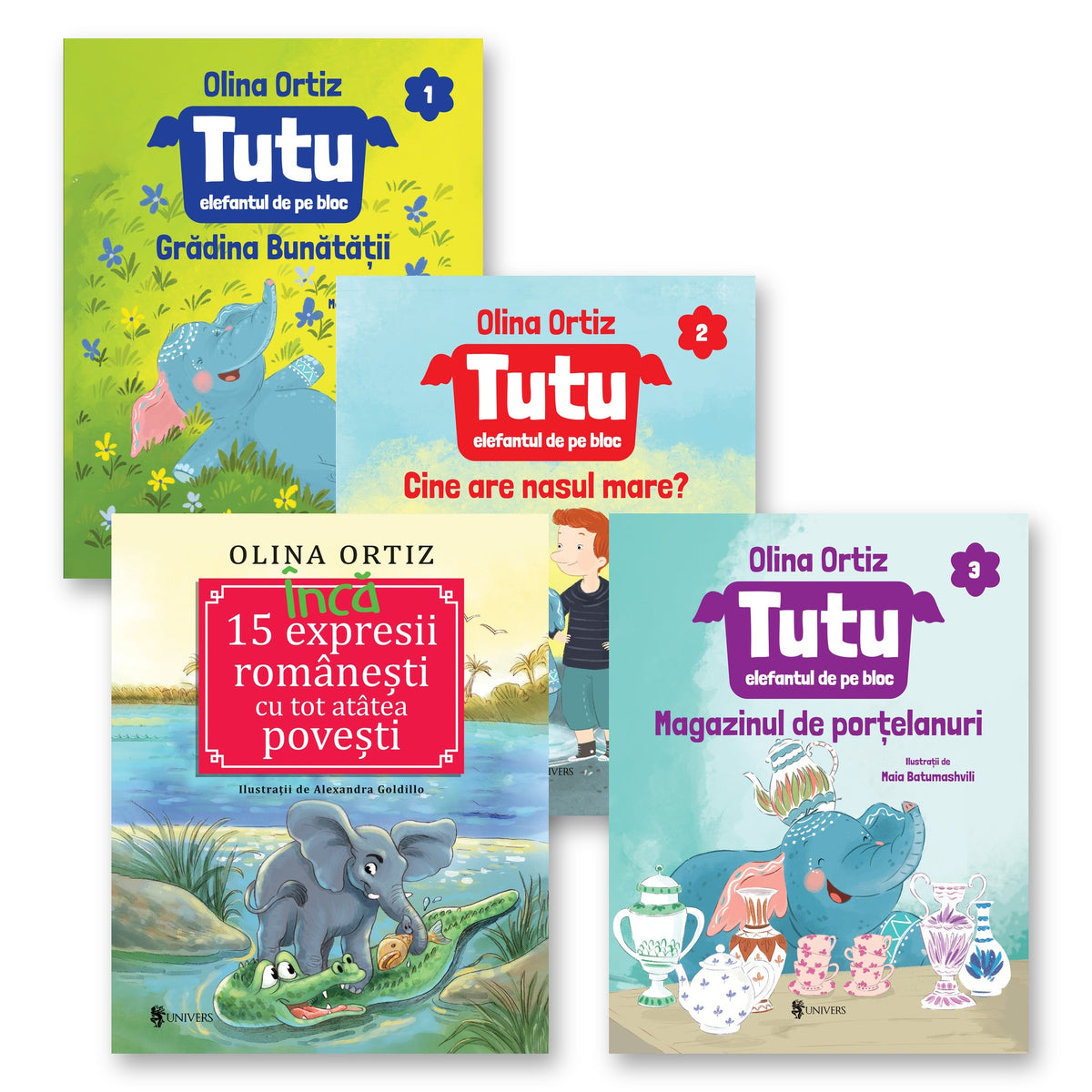 Aventurile elefantului Tutu și Încă 15 expresii românești (4 cărți)