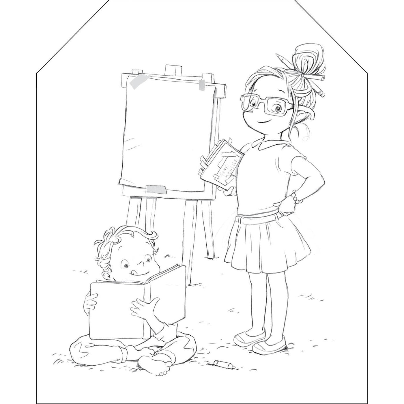 Colorăm cu Ema și Eric. Carte de colorat