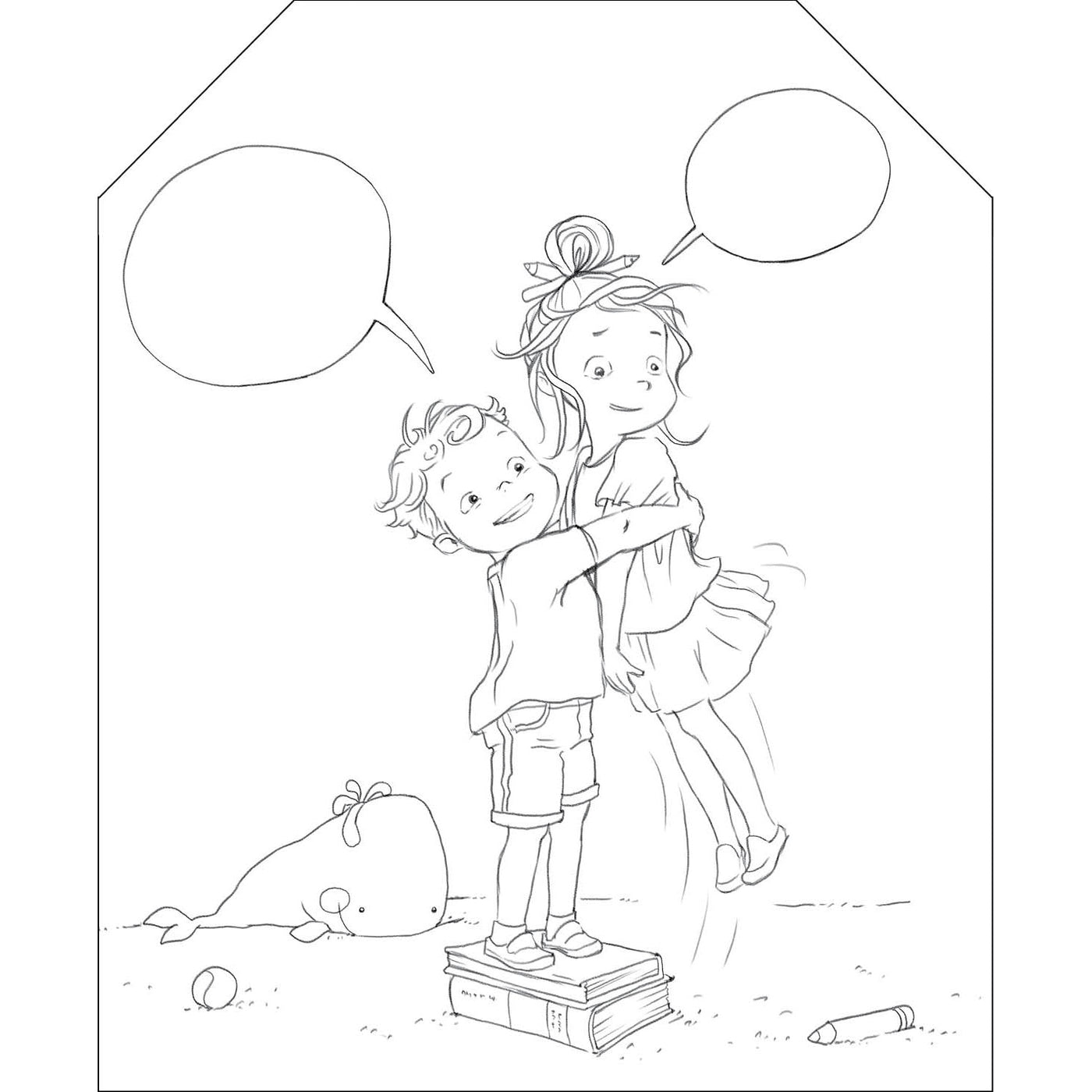 Colorăm cu Ema și Eric. Carte de colorat