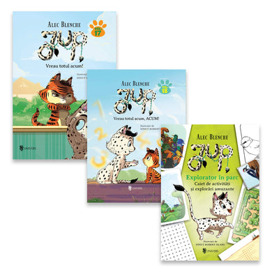 Pachet Jup vol. 17 și 18 și Caiet de activități și explorări amuzante  din colectia Unicorn - Editura Univers®