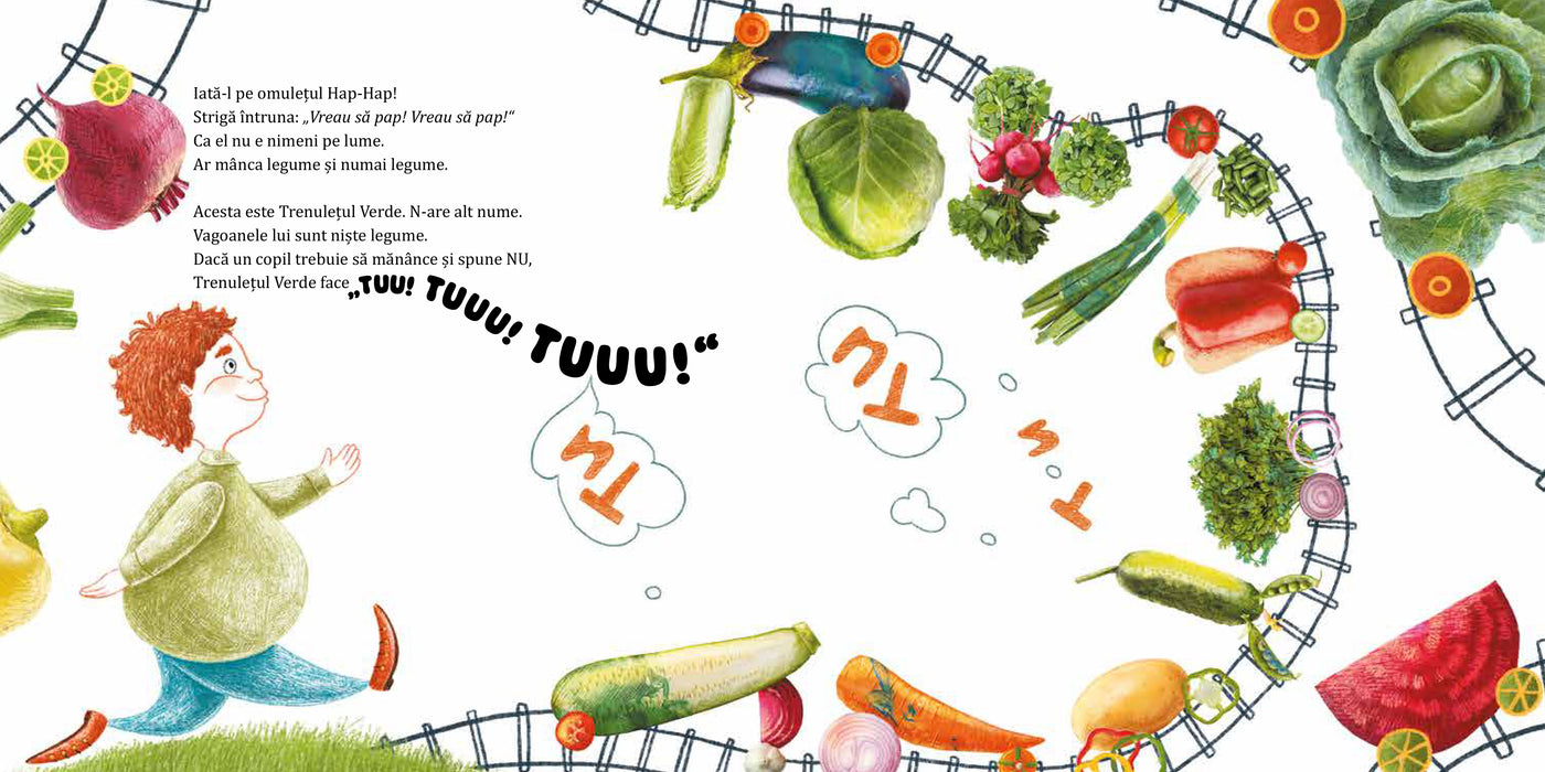 Omulețul Hap-hap și trenulețul legumelor