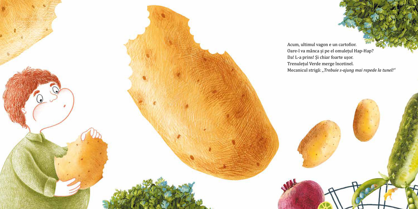 Omulețul Hap-hap și trenulețul legumelor