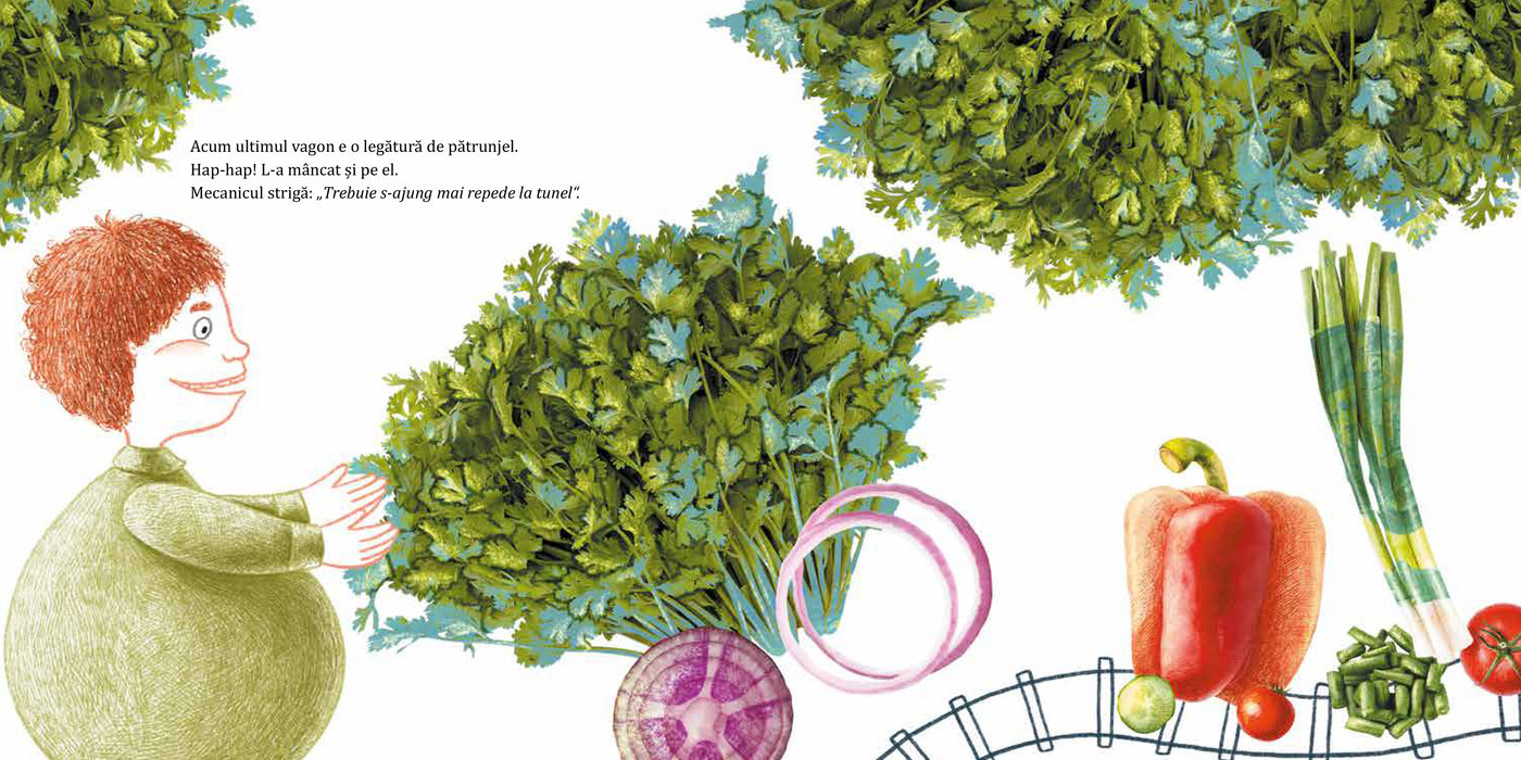 Omulețul Hap-hap și trenulețul legumelor