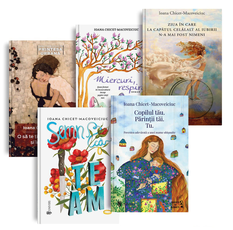 Pachet 5 cărți pentru adulți din colecția Autor Ioana Chicet-Macoveiciuc