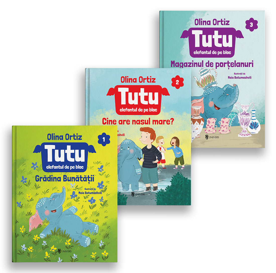 Pachet Tutu, elefantul de pe bloc (3 volume)
