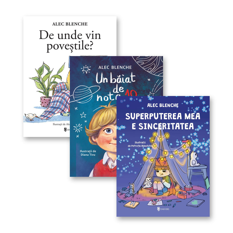Pachet 3 cărți scrise Alec Blenche din colecția Unicorn