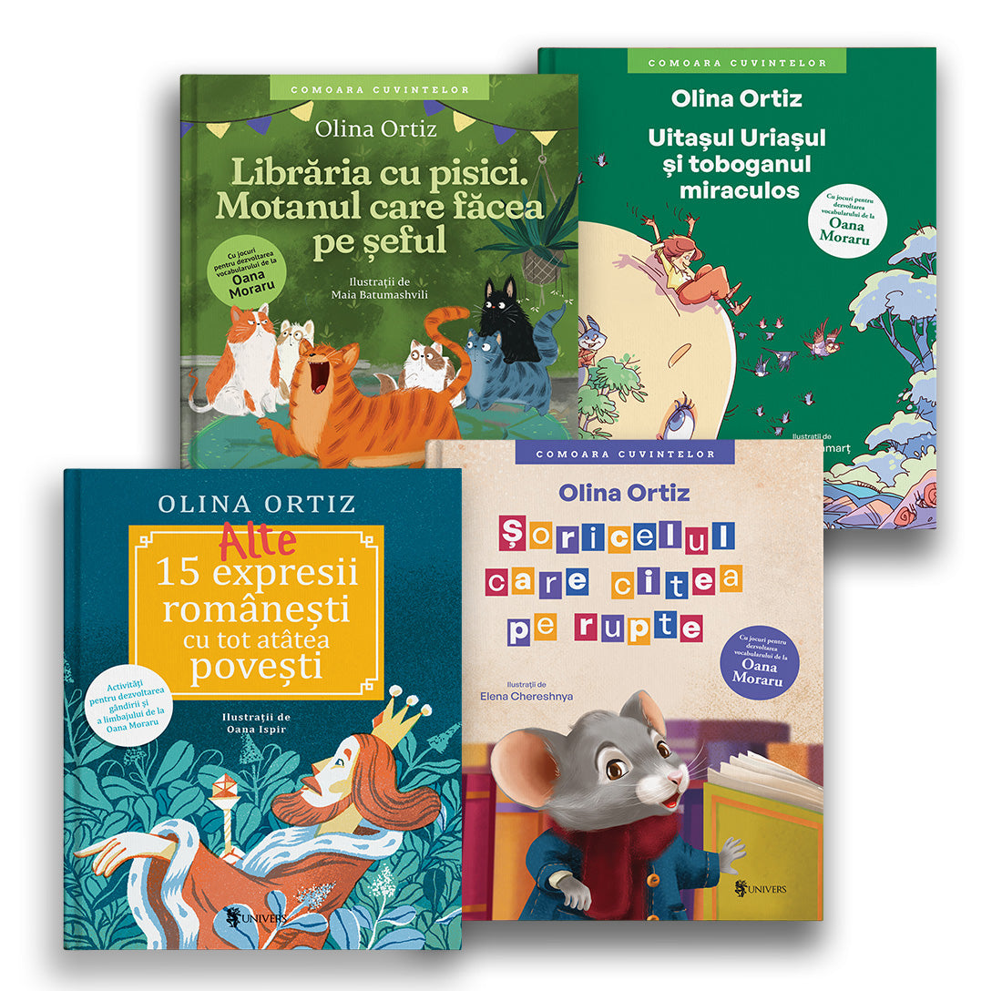 Pachet 2 Comoara cuvintelor + Alte 15 expresii românești (4 vol.)