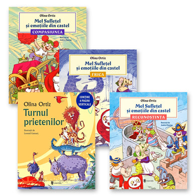 Pachet 4 cărți - seria Mel Suflețel + Turnul prietenilor  din colectia Unicorn - Editura Univers®