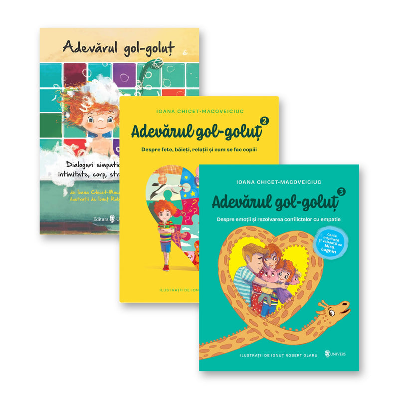 Pachet Adevărul Gol-Goluț vol. 1 + 2 + 3 din colecția Autor Ioana Chicet-Macoveiciuc