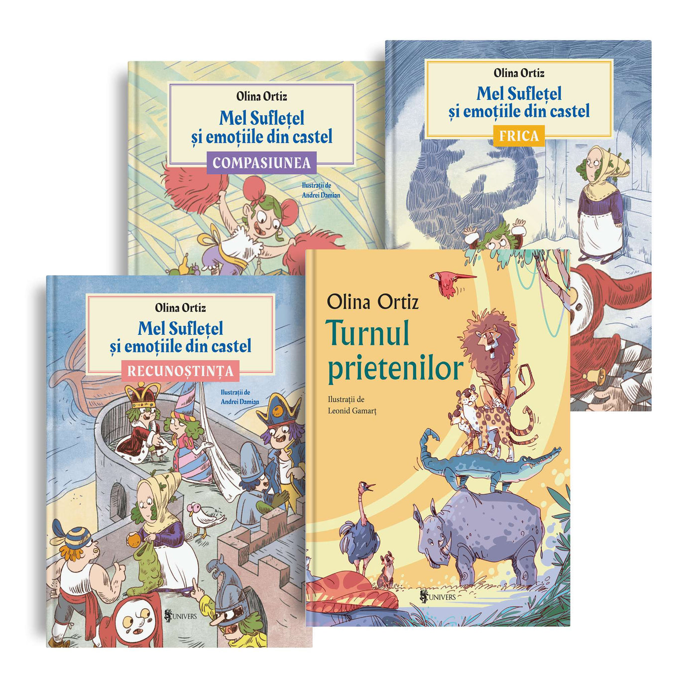 Pachet 4 cărți - seria Mel Suflețel + Turnul prietenilor