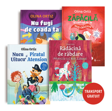 Pachet Olina Ortiz 9 + 1 carte de Crăciun - total patru cărți  din colectia Vârstă 3-5 ani - Editura Univers®