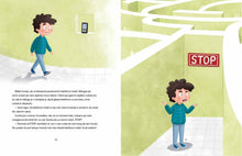 Pagini din interiorul cărții Atenție, atenție! Iată cea mai mare invenție de Olina Ortiz — ilustrații pentru copii