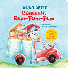 Coperta cărții Camionul Rum-Fum-Fum de Olina Ortiz — carte ilustrată pentru copii