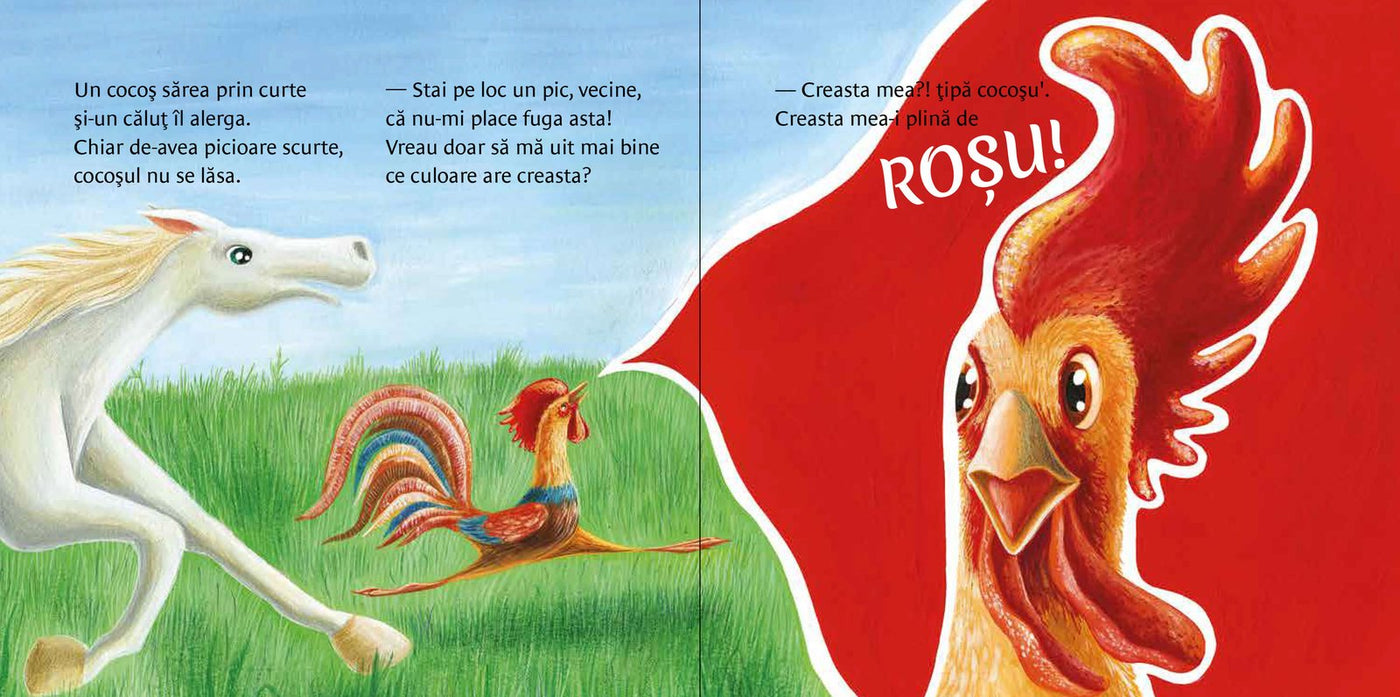 Pagini din interiorul cărții Ce culoare are...? de Olina Ortiz — ilustrații pentru copii