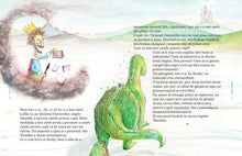 Pagini din interiorul cărții Cum a salvat Booky Gramatozaurul cărțile pentru copii de Olina Ortiz — ilustrații pentru copii