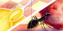 Pagini din interiorul cărții Furnicuța Diarama de Olina Ortiz — ilustrații pentru copii