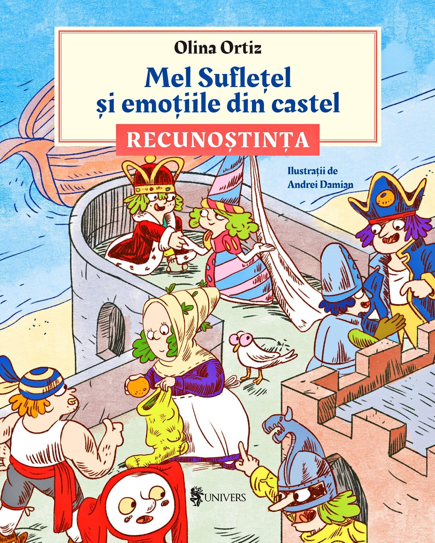 Coperta cărții Mel Suflețel și emoțiile din castel - Recunoștința (vol. 2) de Olina Ortiz — carte ilustrată pentru copii