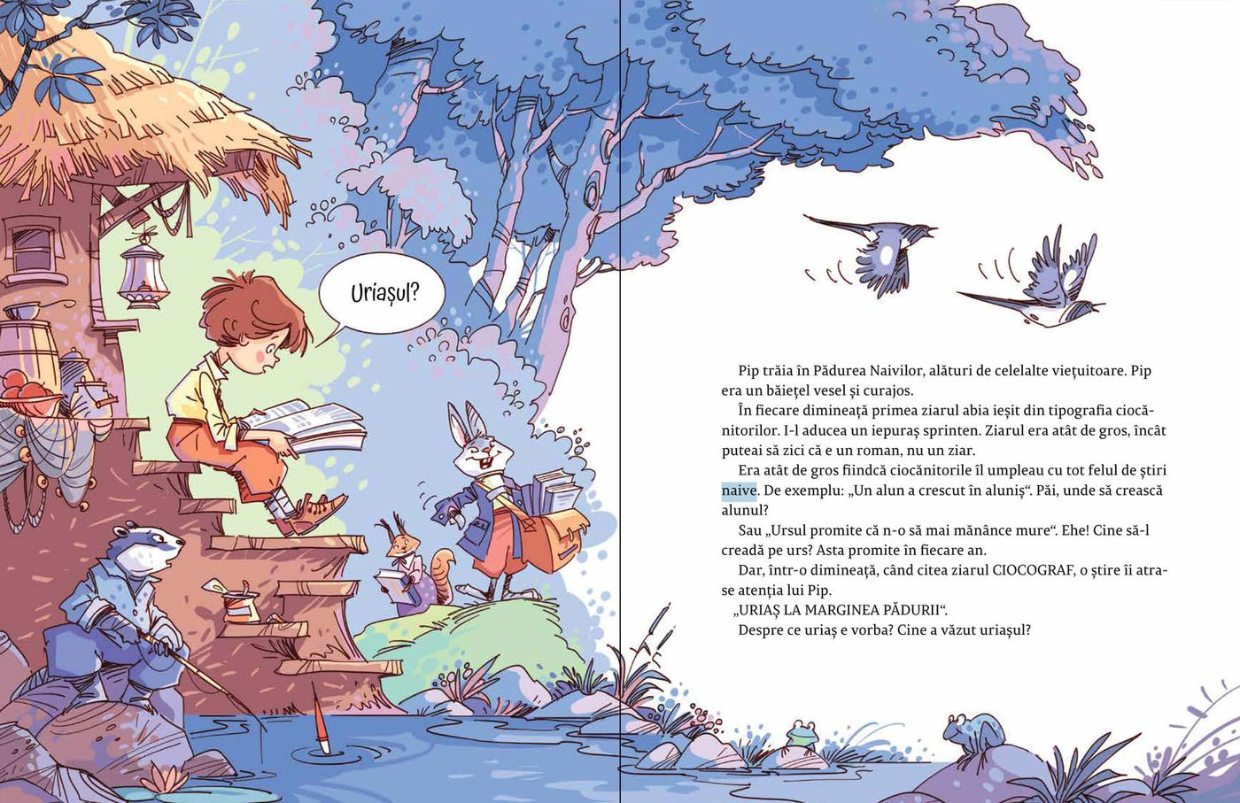 Pagini din interiorul cărții Pachet 2 Comoara cuvintelor (3 vol.) de Olina Ortiz — ilustrații pentru copii