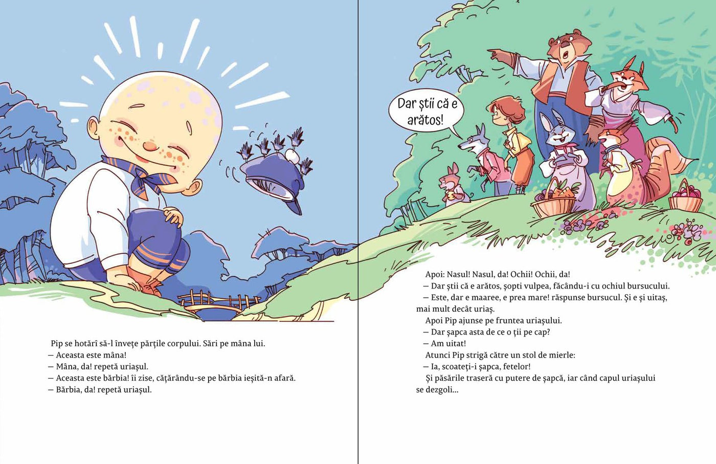 Pagini din interiorul cărții Pachet 2 Comoara cuvintelor (3 vol.) de Olina Ortiz — ilustrații pentru copii