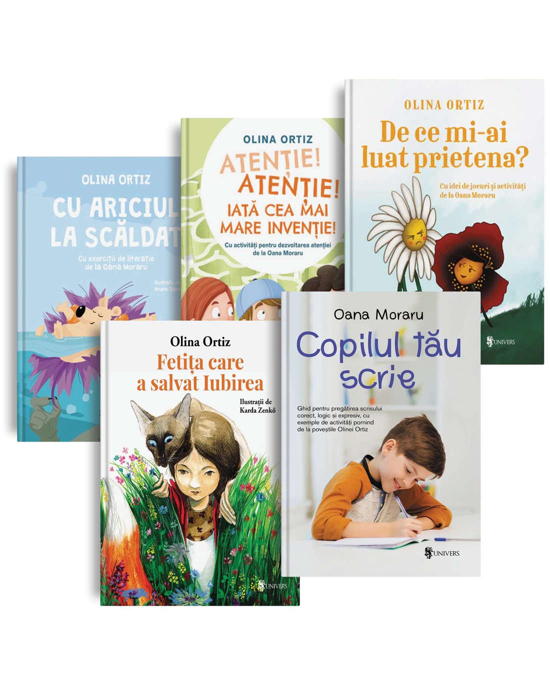 Pachet cinci cărți Olina Ortiz — set de cărți de Olina Ortiz pentru copii