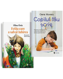 Pachet Copilul tău scrie — set de cărți de Olina Ortiz pentru copii