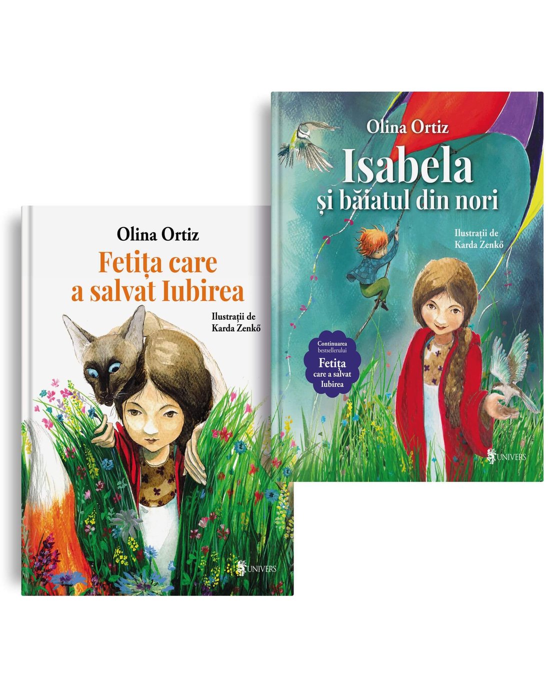 Pagini din interiorul cărții Pachet Isabela (3 vol.) de Olina Ortiz — ilustrații pentru copii