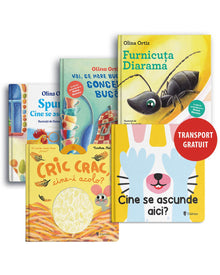 Pachet Olina Ortiz 4 (0-3 ani) + 2 cărți interactive — set de cărți de Olina Ortiz pentru copii