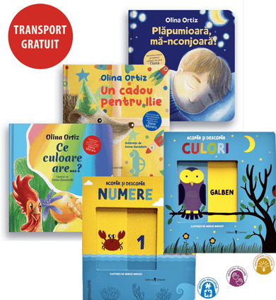 Pachet Olina Ortiz 6 (0-3 ani) + 2 cărți interactive  din colectia Unicorn - Editura Univers®