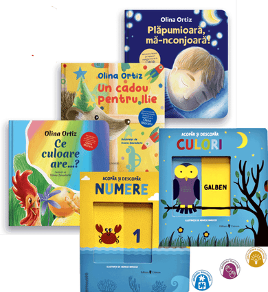 Pachet Olina Ortiz 6 (0-3 ani) + 2 cărți interactive  din colectia Noutăți - Editura Univers®