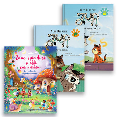 Pachet Jup vol. 17 și 18 și Carte abțibilduri  din colectia Unicorn - Editura Univers®