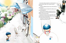 Pagini din interiorul cărții Plictisilă și Copacul Entuziasmului de Olina Ortiz — ilustrații pentru copii