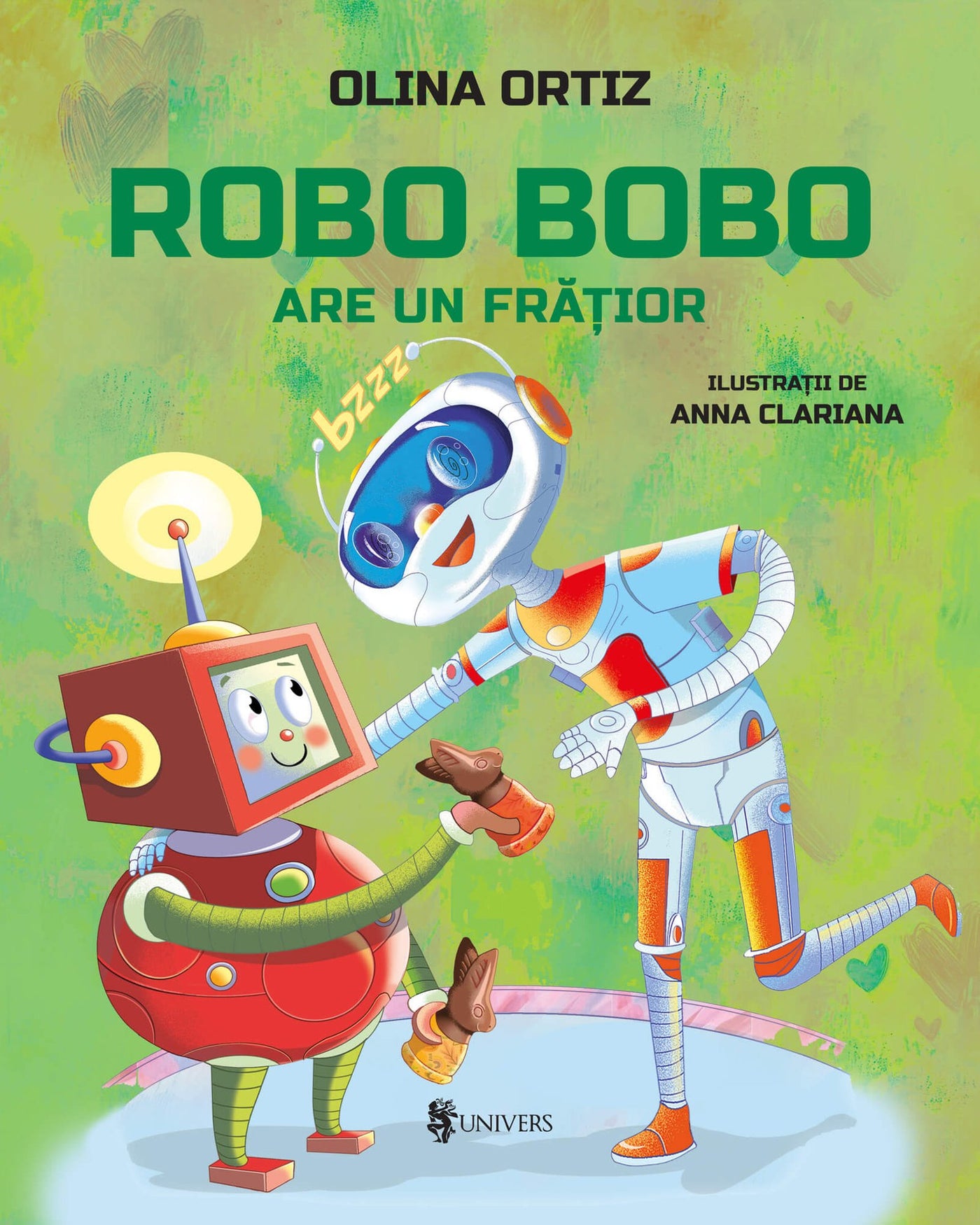 Coperta cărții Robo Bobo are un frățior vol. 13 de Olina Ortiz – carte ilustrată pentru copii