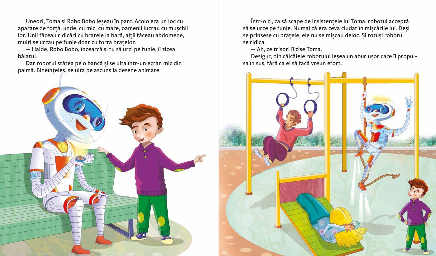 Robo Bobo trișează la sport