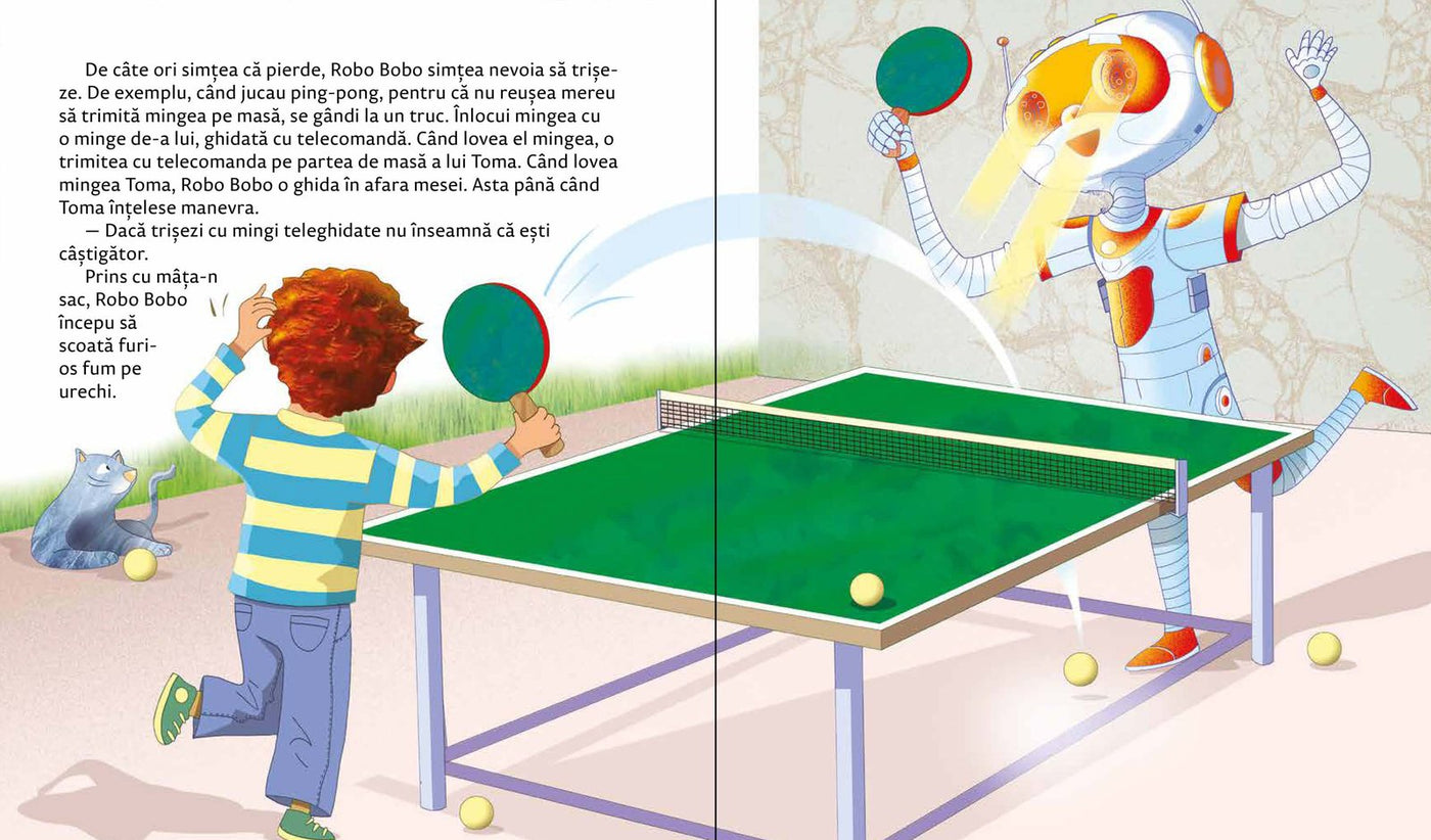 Robo Bobo trișează la ping-pong cu minge teleghidată – pagini interioară vol. 18