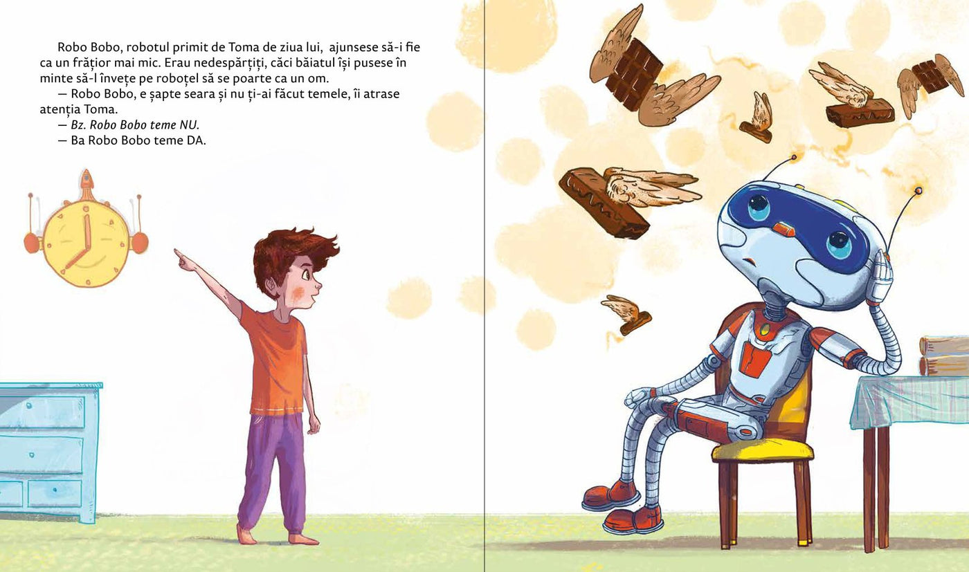Robo Bobo nu și-a făcut teme, ilustație din volumul 4