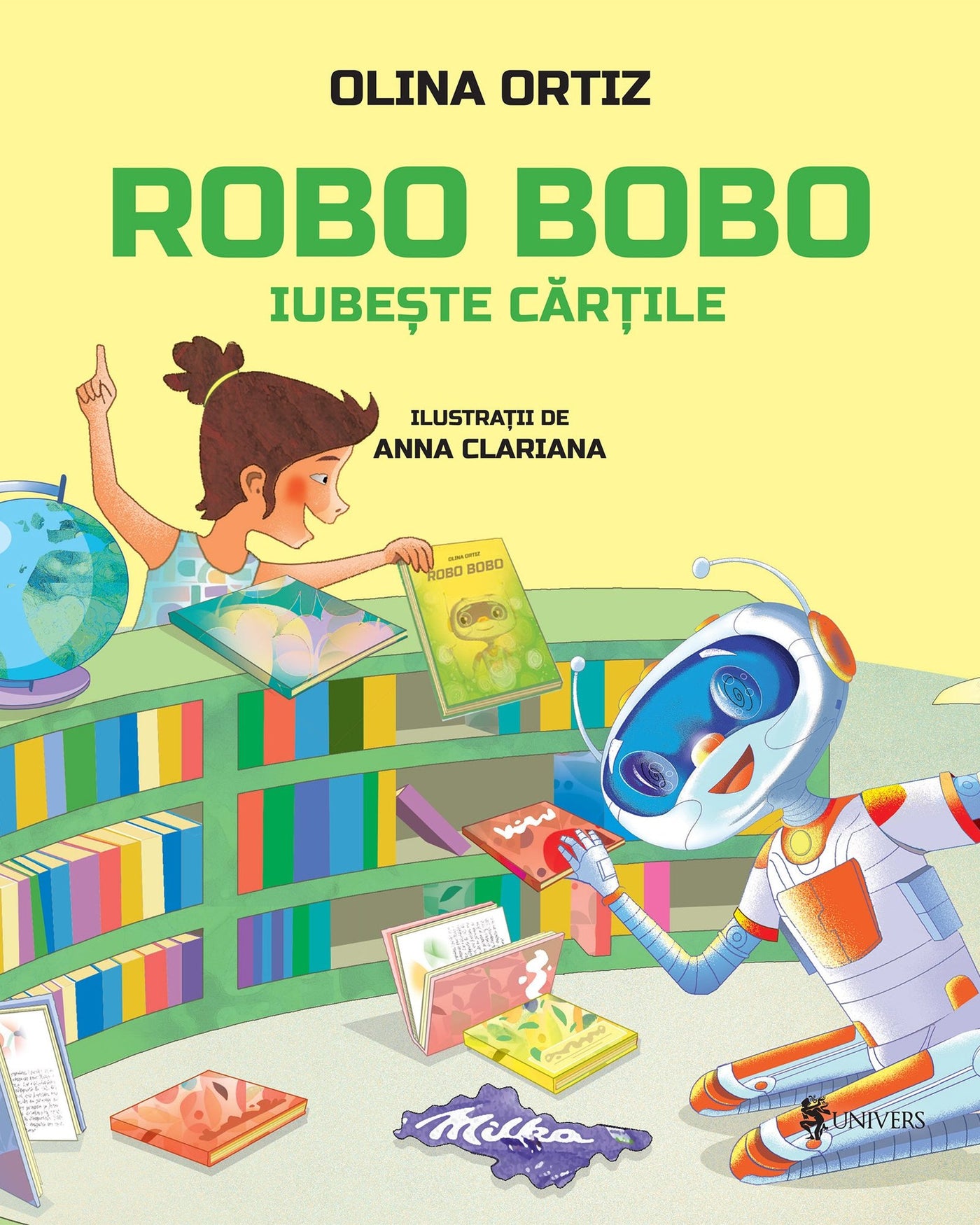 Coperta cărții Robo Bobo iubește cărțile vol. 10 de Olina Ortiz – carte ilustrată pentru copii