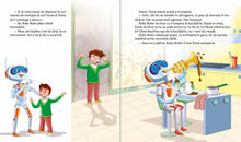 Robo Bobo a pus ciocolată în trompetă, ilustrație din volumul 14
