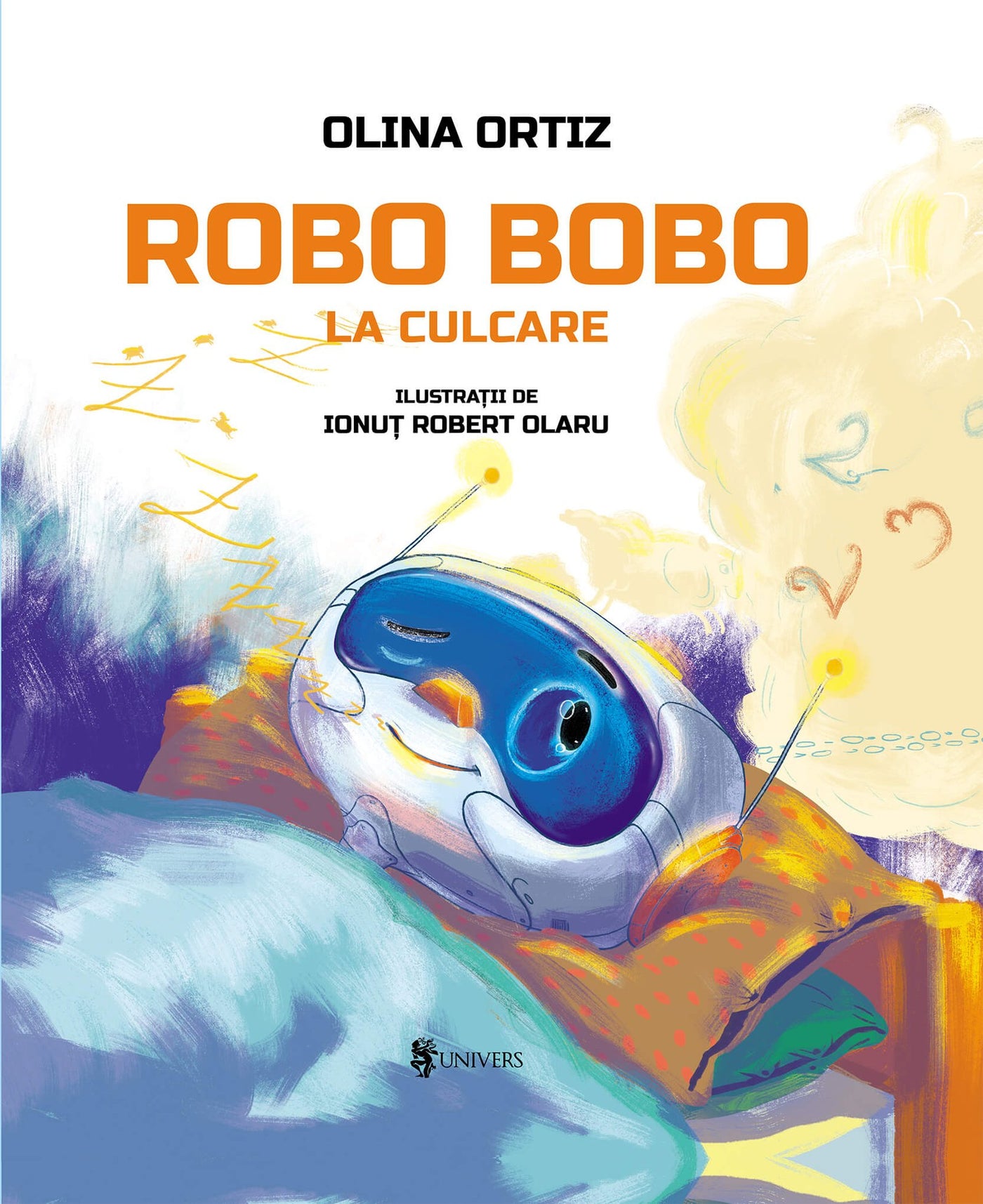 Coperta cărții Robo Bobo la culcare vol. 2 de Olina Ortiz – carte ilustrată pentru copii