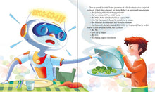 Robo Bobo speriat de broccoli crezând că sunt copaci – ilustrație din vol. 9