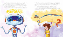 Robo Bobo învață să se spele pe dinți cu Toma, pagină interioară ilustrată, poveste despre igiena dentară copii