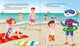 Robo Bobo Super Robo vol.17 la plajă, robot în costum super erou cu colac, copii la mare, Olina Ortiz, carte ilustrată copii