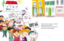 Pagini din interiorul cărții Timotei și Gogoașa de Olina Ortiz — ilustrații pentru copii