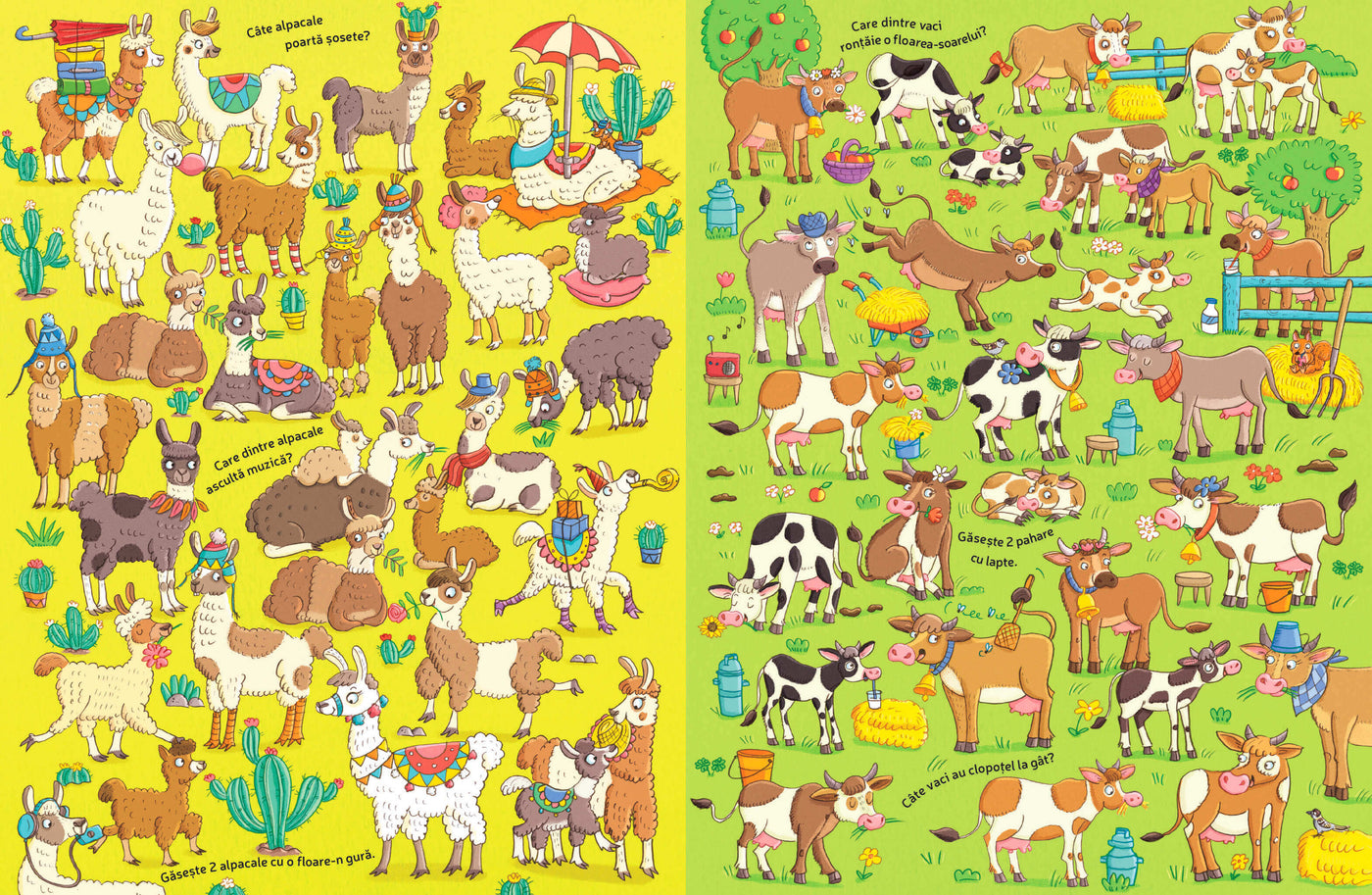 Numără, caută și găsește! Animale