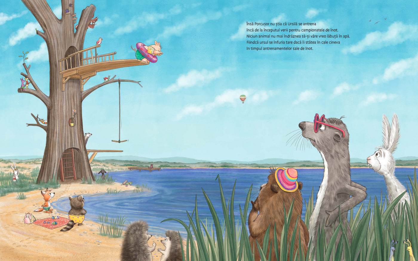 Ursul înotator și purcelul rebel