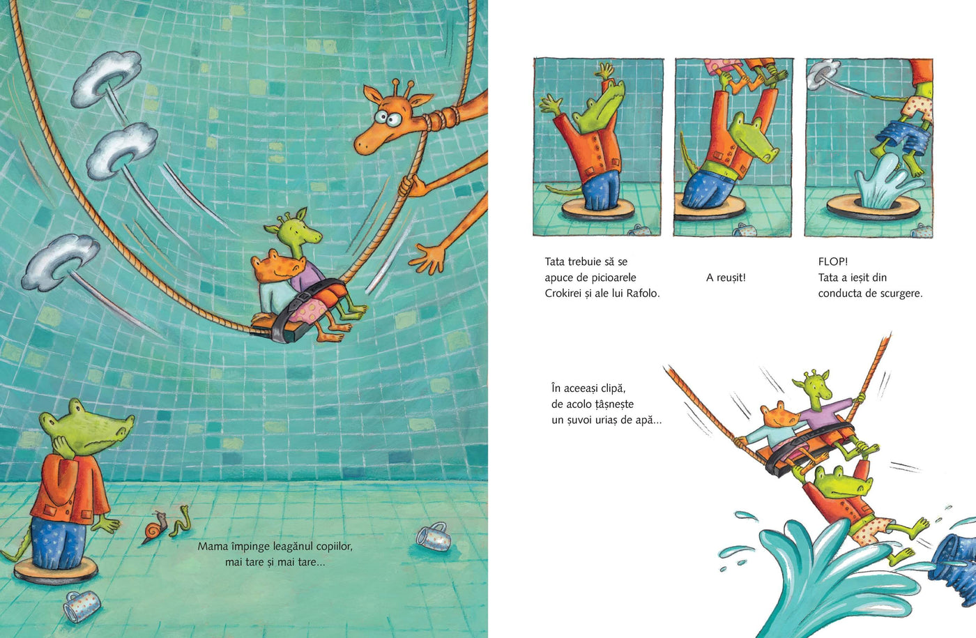 Crocodilul și girafa - o familie absolut obișnuită