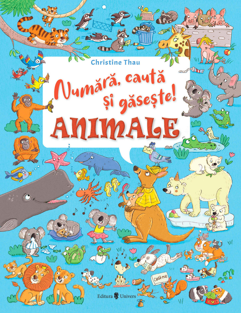 Numără, caută și găsește! Animale din colecția Cărți pentru copii 6-8 ani