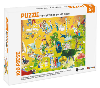 Puzzle - Mami şi tati se poartă ciudat  din colectia Ilustrator Karda Zenko - Editura Univers®